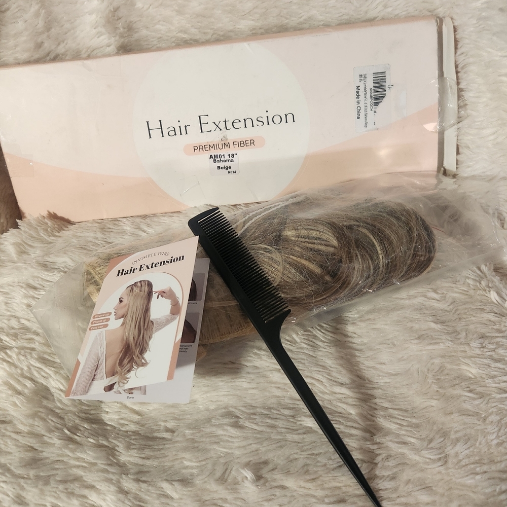 SARLA Invisible Wire Hair Bahama Beige Extensions